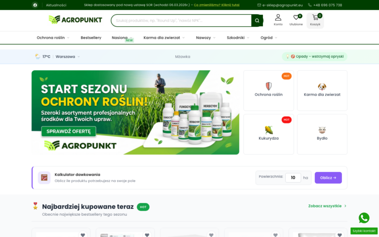 Agropunkt - Migracja PrestaShop 9 + Google Ads