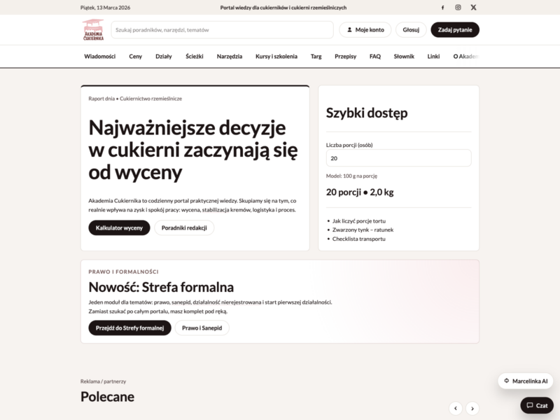 Akademia Cukiernika - Portal Edukacyjny
