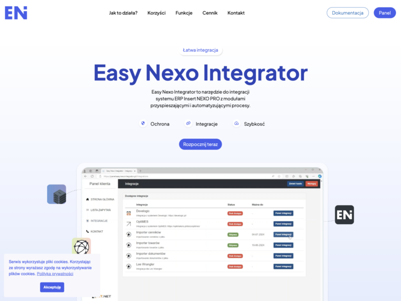 Easy Nexo Integrator - Strona Produktu