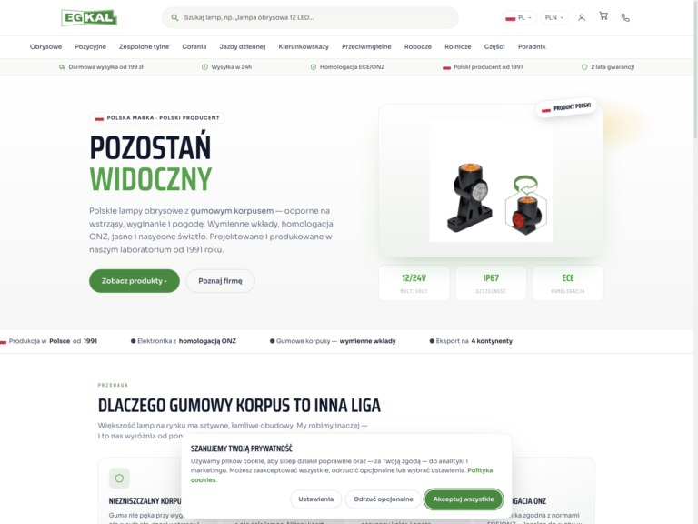 EGKAL - Producent Oświetlenia Pojazdów