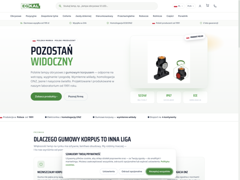 EGKAL - Producent Oświetlenia Pojazdów