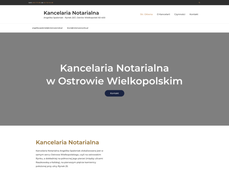 Notariusz w Rynku - Kancelaria Notarialna