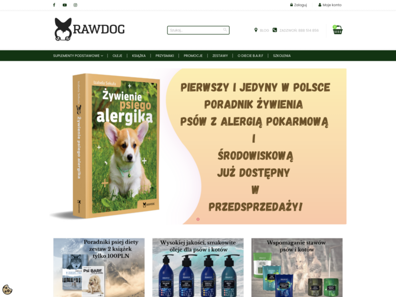 RawDog - Dieta RAW dla Psów i Kotów
